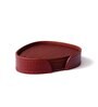 Sterling Maroon Recycled leather (Set of 6) Coasters