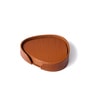 Sterling Brown Recycled leather (Set of 6) Coasters