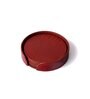 Sterling Round MaroonRecycled leather (Set of 6) Coasters