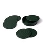 Sterling Round GreenRecycled leather (Set of 6) Coasters