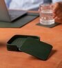Sterling Green Recycled leather (Set of 6) Coasters