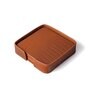 Sterling Brown Recycled leather (Set of 6) Coasters