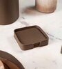 Sterling Light Brown Recycled leather (Set of 6) Coasters