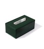 Sterling Green Recycled leather Tissue Paper Box