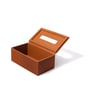 Sterling Brown Recycled leather Tissue Paper Box