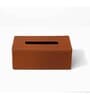 Sterling Brown Recycled leather Tissue Paper Box
