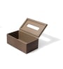 Sterling Light Brown Recycled leather Tissue Paper Box