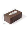 Sterling Light Brown Recycled leather Tissue Paper Box