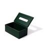 Sterling Green Recycled leather Tissue Paper Box