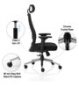 Sthira Office Chair with Seat Slider & Adjustable Lumbar Support in Black colour