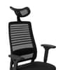 Sthira Office Chair with Seat Slider & Adjustable Lumbar Support in Black colour
