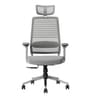 Sthira Pro Office Chair with Seat Slider & Adjustable Lumbar Support in White Colour