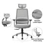 Sthira Pro Office Chair with Seat Slider & Adjustable Lumbar Support in White Colour