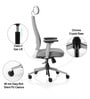 Sthira Pro Office Chair with Seat Slider & Adjustable Lumbar Support in White Colour
