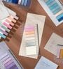 200 Sheets Assorted Transparent Waterproof Lined Sticky Notes(Pack of 2)