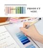 200 Sheets Assorted Transparent Waterproof Lined Sticky Notes(Pack of 2)