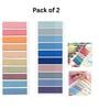 200 Sheets Assorted Transparent Waterproof Lined Sticky Notes(Pack of 2)