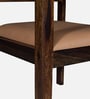 Stigen Sheesham Wood Arm Chair with Seat Cushion In Provincial Teak Finish