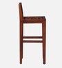 Stigen Sheesham Wood Bar Stool In Scratch Resistant Honey Oak Finish