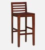 Stigen Sheesham Wood Bar Stool In Scratch Resistant Honey Oak Finish