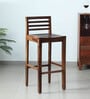 Stigen Sheesham Wood Bar Stool In Provincial Teak Finish