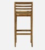 Stigen Sheesham Wood Bar Stool In Rustic Teak Finish