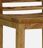 Stigen Sheesham Wood Bar Stool In Rustic Teak Finish