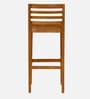 Stigen Sheesham Wood Bar Stool In Scratch Resistant Rustic Teak Finish