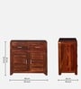 Stigen Sheesham Wood Cabinet In Honey Oak Finish