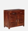 Stigen Sheesham Wood Cabinet In Honey Oak Finish