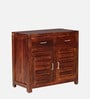 Stigen Sheesham Wood Cabinet In Honey Oak Finish