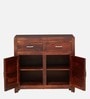Stigen Sheesham Wood Cabinet In Honey Oak Finish