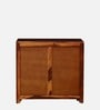 Stigen Sheesham Wood Cabinet In Honey Oak Finish