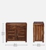 Stigen Sheesham Wood Cabinet In Scratch Resistant Rustic Teak Finish