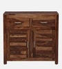 Stigen Sheesham Wood Cabinet In Scratch Resistant Rustic Teak Finish