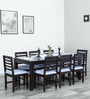 Stigen Sheesham Wood 8 Seater Dining Set in Warm Chestnut Finish