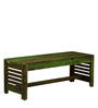 Stigen Solid Wood Bench in Spring Green Finish