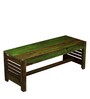 Stigen Solid Wood Bench in Spring Green Finish