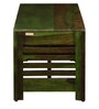 Stigen Solid Wood Bench in Spring Green Finish