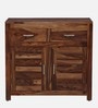 Stigen Sheesham Wood Cabinet In Scratch Resistant Rustic Teak Finish