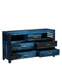 Stigen Solid Wood Chest of Drawers in Ocean Blue Finish