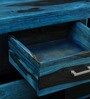 Stigen Solid Wood Chest of Drawers in Ocean Blue Finish