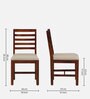Stigen Sheesham Wood Dining Chair In Honey Oak Finish (Set Of 2)