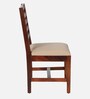 Stigen Sheesham Wood Dining Chair In Honey Oak Finish (Set Of 2)