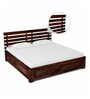 Stigen Sheesham Wood King Size Bed With Box Storage In Provincial Teak Finish