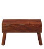 Stigen Sheesham Wood Portable Table In Scratch Resistant Honey Oak  Finish