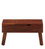 Stigen Sheesham Wood Portable Table In Scratch Resistant Honey Oak  Finish
