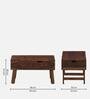 Stigen Sheesham Wood Portable Table In Scratch Resistant Provincial Teak Finish