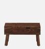 Stigen Sheesham Wood Portable Table In Scratch Resistant Provincial Teak Finish