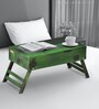 Stigen Solid Wood Portable Table in Spring Green Finish